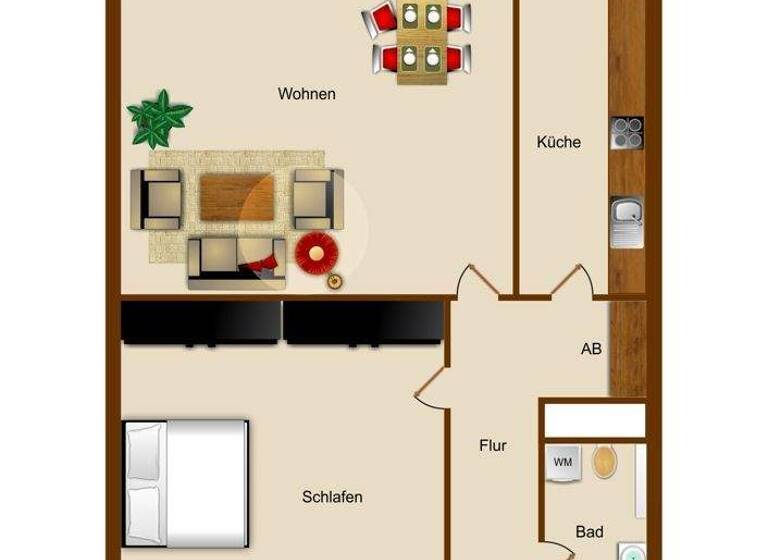 Wohnung zur Miete 660 € 2 Zimmer 66 m² 2. Geschoss frei ab 01.05.2026 Friedrich-Ebert-Str. 10 Elberfeld Wuppertal 42103