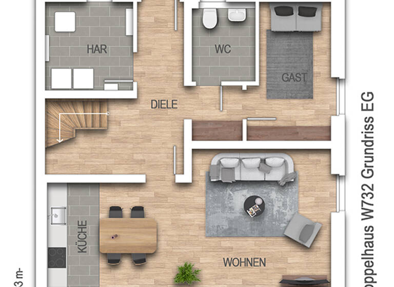 Doppelhaushälfte zum Kauf 499.000 € 5 Zimmer 130 m² 345 m² Grundstück Northen Gehrden 30989