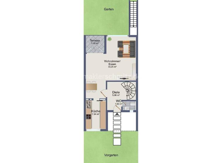 Reihenendhaus zum Kauf 210.000 € 5 Zimmer 117 m² 666 m² Grundstück Beltinghoven Mönchengladbach 41068