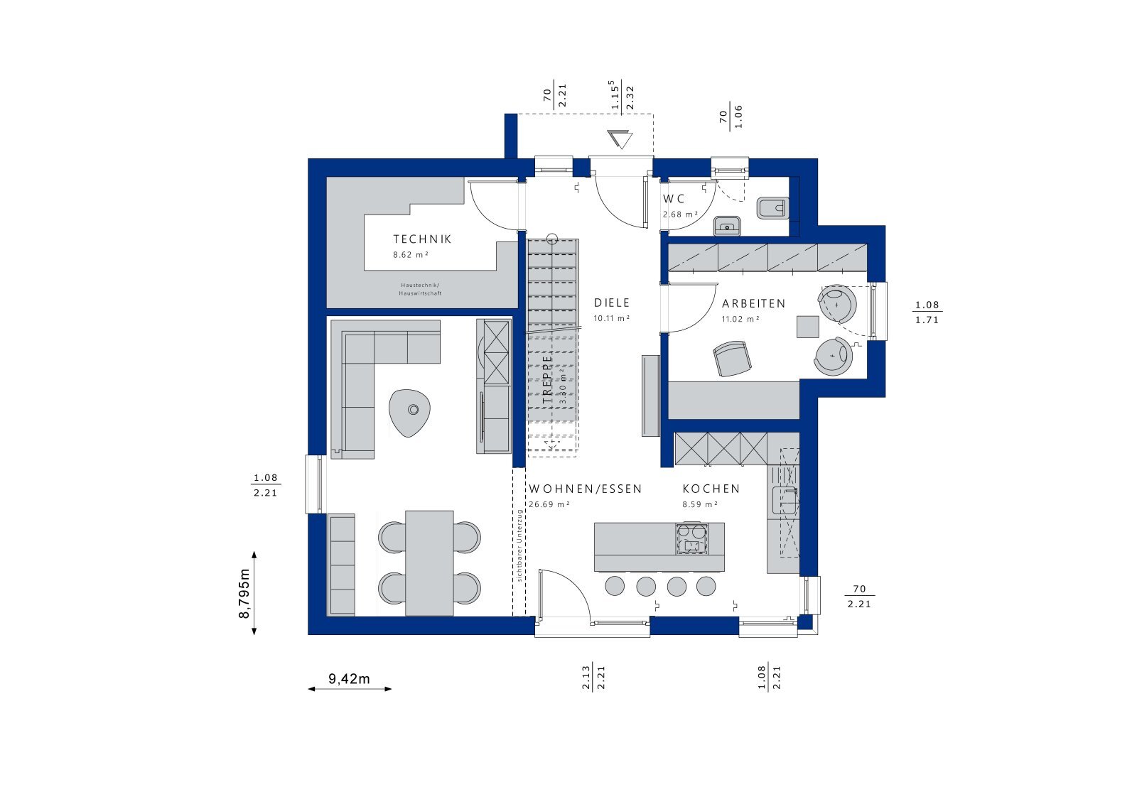 Einfamilienhaus zum Kauf 462.473 € 5 Zimmer 133,5 m²<br/>Wohnfläche 530 m²<br/>Grundstück Langenschiltach Sankt Georgen im Schwarzwald 78112