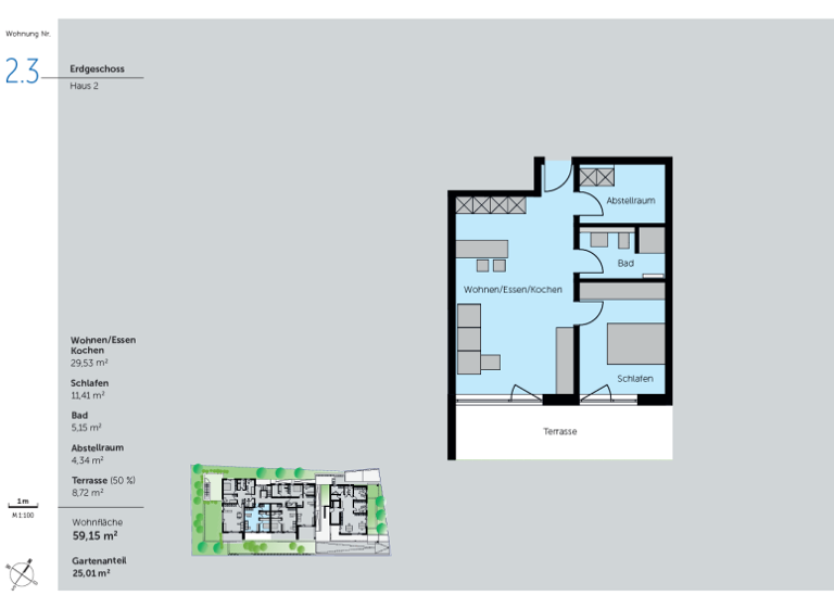 Wohnung zum Kauf provisionsfrei 326.000 € 2,5 Zimmer 59,2 m² Wellandstraße 61 & 63 Aalen 73434