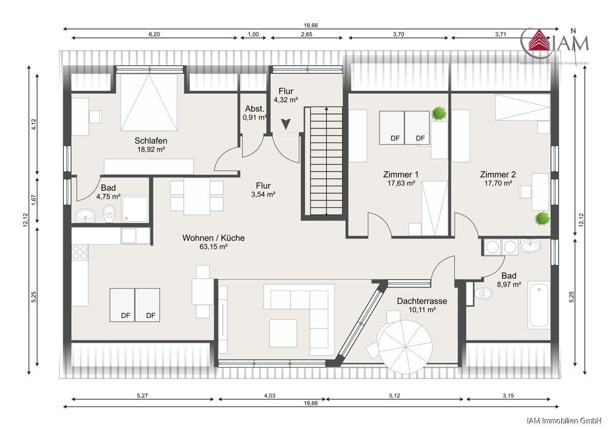 Penthouse zum Kauf 669.000 € 4 Zimmer 144,8 m²<br/>Wohnfläche 2.<br/>Geschoss Alzenauerstraße 2b Hörstein Alzenau / Hörstein 63755