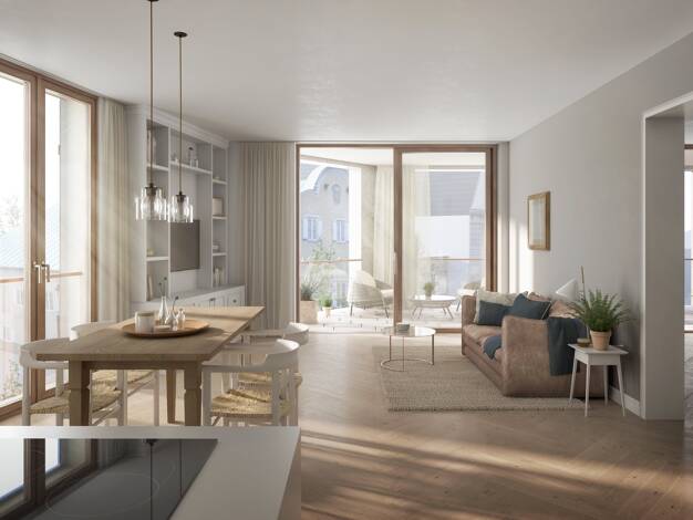 Wohnung zum Kauf - Erstbezug provisionsfrei 1.095.000 € 4 Zimmer 123 m² 2. Geschoss Kirchzeile 1 Bad Aibling 83043