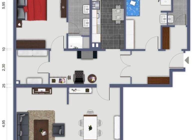 Wohnung zur Miete 1.355 € 4 Zimmer 112 m² 3. Geschoss frei ab 01.07.2026 Cracauer Straße 75 Cracau Krefeld 47799