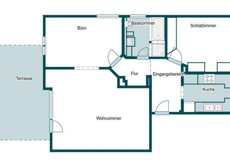 Wohnung zum Kauf 294.900 € 2,5 Zimmer 85,2 m² 1. Geschoss Eschenau Eckental 90542