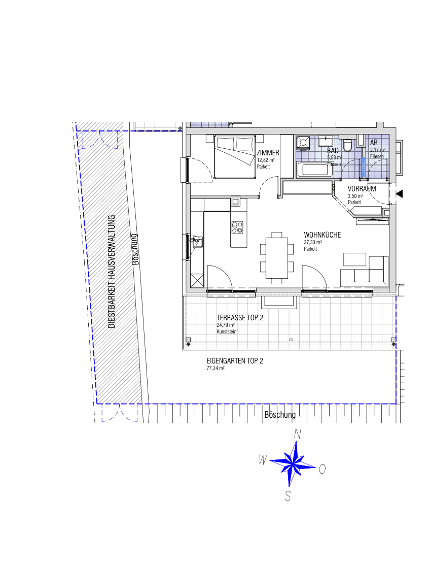 Wohnung zum Kauf 379.000 € 2 Zimmer 61,4 m²<br/>Wohnfläche EG<br/>Geschoss Lind Villach(Stadt) 9500