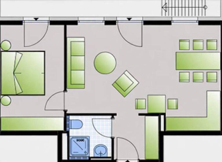 Wohnung zur Miete 1.100 € 2 Zimmer 56 m² 4. Geschoss Berliner Straße 39a Steinbach (Taunus) 61449
