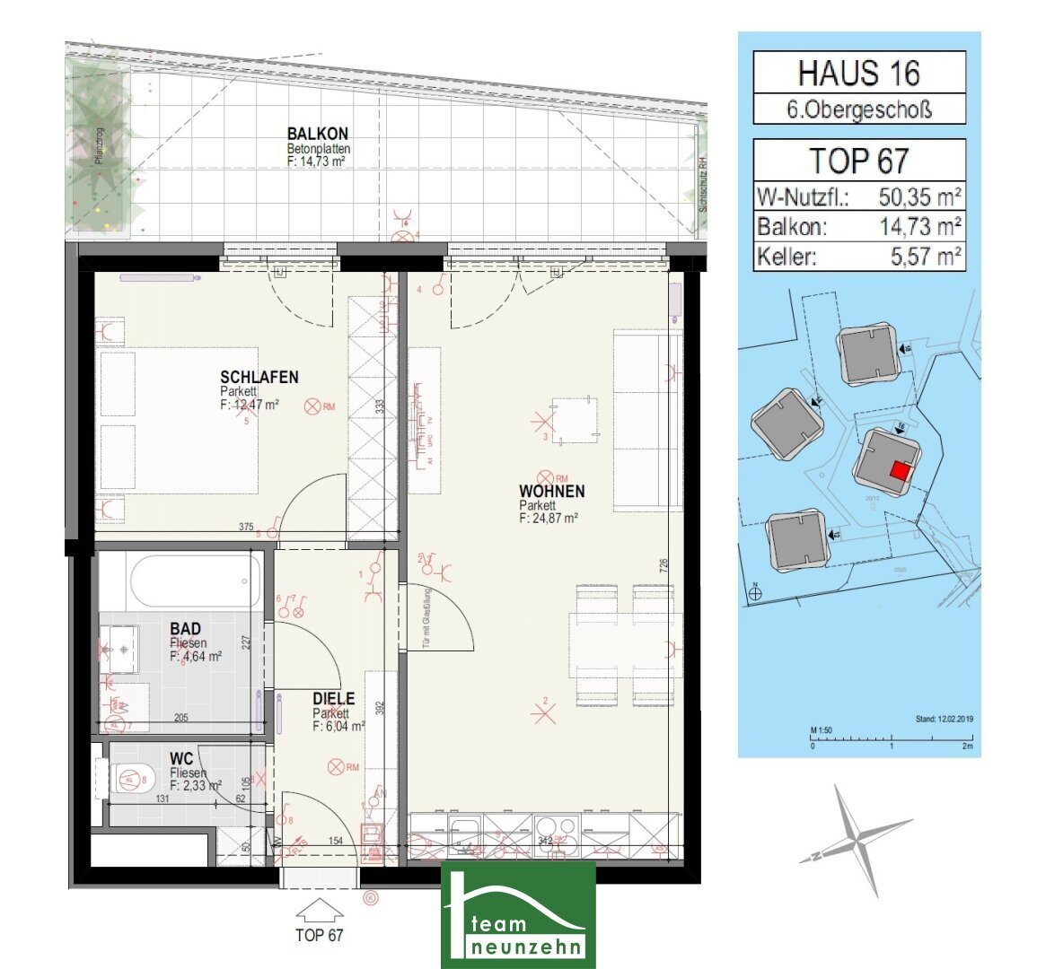 Wohnung zur Miete 571 € 2 Zimmer 50,5 m²<br/>Wohnfläche 6.<br/>Geschoss 01.02.2025<br/>Verfügbarkeit Olga-Rudel-Zeynek-Gasse 16 Straßgang Graz 8054