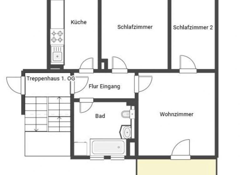 Wohnung zum Kauf 145.000 € 3 Zimmer 61 m² 1. Geschoss Taucha 04425