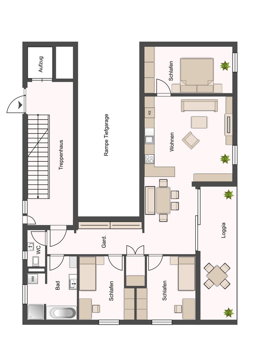 Wohnung zum Kauf 4 Zimmer 95 m²<br/>Wohnfläche EG<br/>Geschoss Schregenbergstraße 29 Feldkirch 6800