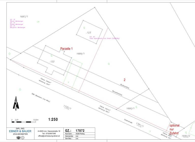 Grundstück zum Kauf 274.999 € 1.040 m² Grundstück Seiderstraße 11 Pichling Linz 4030