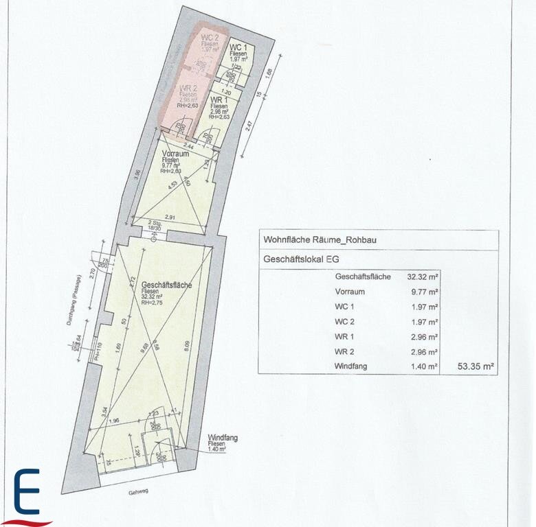 Laden zur Miete 9 € 1 Zimmer 32,3 m²<br/>Verkaufsfläche Feldkirchen in Kärnten 9560