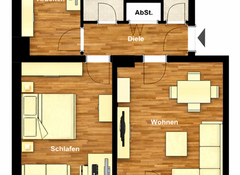 Wohnung zum Kauf 305.000 € 3 Zimmer 66,1 m² 4. Geschoss Gesundbrunnen Berlin 13347