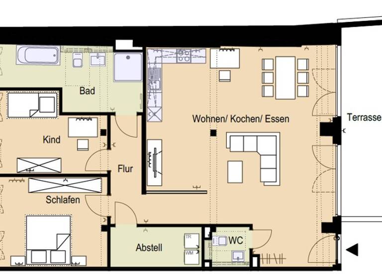 Wohnung zur Miete 2.029 € 3 Zimmer 128,3 m² 1. Geschoss Burgergäßchen 4 Innenstadt Augsburg 86150