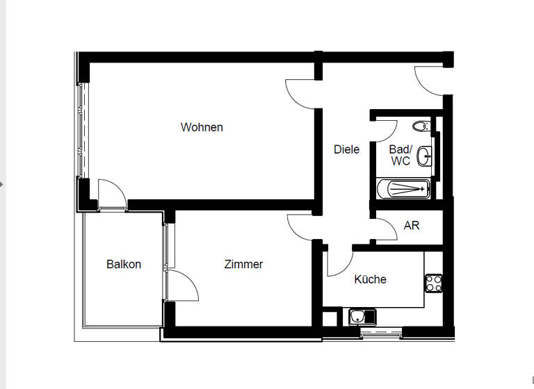 Wohnung zur Miete 1.250 € 2 Zimmer 76 m² 2. Geschoss frei ab 15.04.2026 Alteburger Straße 288 Bayenthal Köln 50968