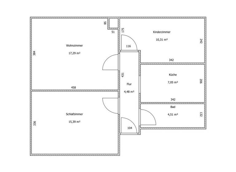 Wohnung zum Kauf 49.000 € 3 Zimmer 59 m² Am Anger 2 a Dorfchemnitz Zwönitz / Dorfchemnitz 08297