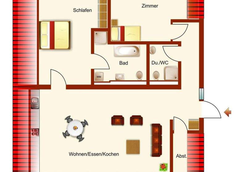 Wohnung zur Miete 1.471 € 3 Zimmer 113,2 m² Radebeul 01445