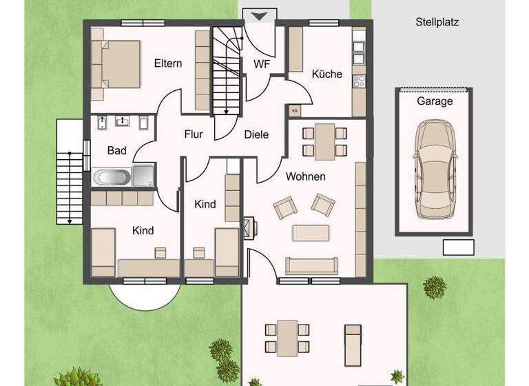 Einfamilienhaus zum Kauf 520.000 € 7 Zimmer 175 m² 440 m² Grundstück Neu-Edingen Edingen-Neckarhausen 68535