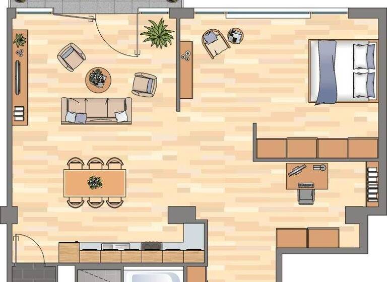 Studio zur Miete 1.369 € 1 Zimmer 103,1 m² 4. Geschoss frei ab 01.03.2026 Am Tabakquartier 52 Woltmershausen Bremen 28197