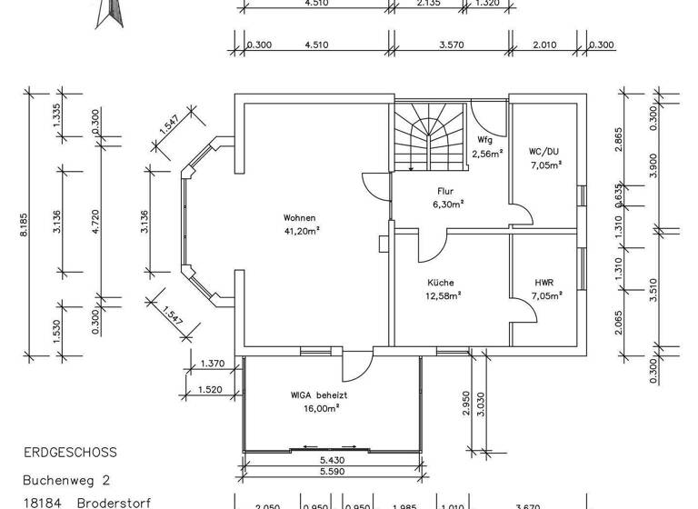 Haus zum Kauf 425.000 € 4 Zimmer 151 m² 637 m² Grundstück Buchenweg 2 Neu Broderstorf Broderstorf 18184