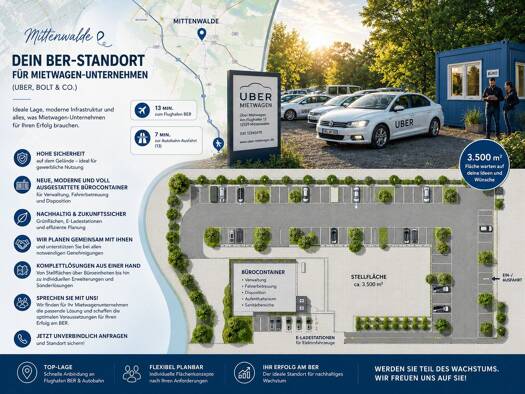Grundstück zur Miete provisionsfrei 800 € 3.500 m² Grundstück Brusendorf Mittenwalde 15749