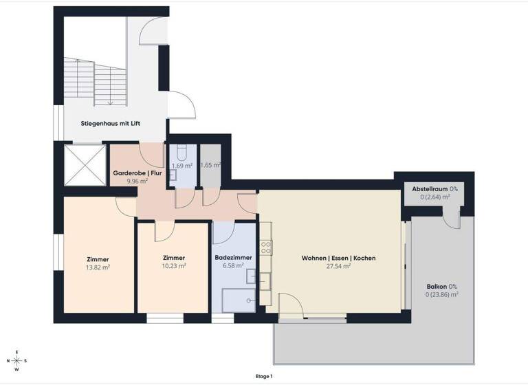 Wohnung zum Kauf 460.000 € 3 Zimmer 71,8 m² 1. Geschoss Fußach 6972