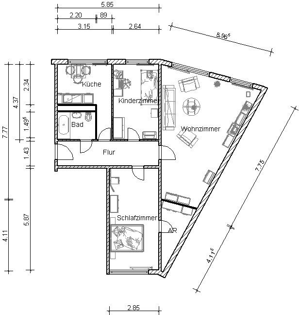 Wohnung zur Miete nur mit Wohnberechtigungsschein 469 € 3 Zimmer 82,2 m²<br/>Wohnfläche 7.<br/>Geschoss 01.12.2024<br/>Verfügbarkeit Breisgaustr. 37 Grünau - Mitte Leipzig 04209