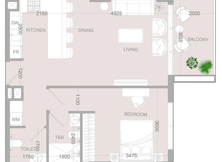 Wohnung zum Kauf provisionsfrei 305.773 € 2 Zimmer 69,3 m² Dubai 00000