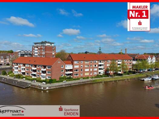 Wohnung zum Kauf 225.000 € 3 Zimmer 77 m² 3. Geschoss frei ab sofort Stadtzentrum Emden 26721