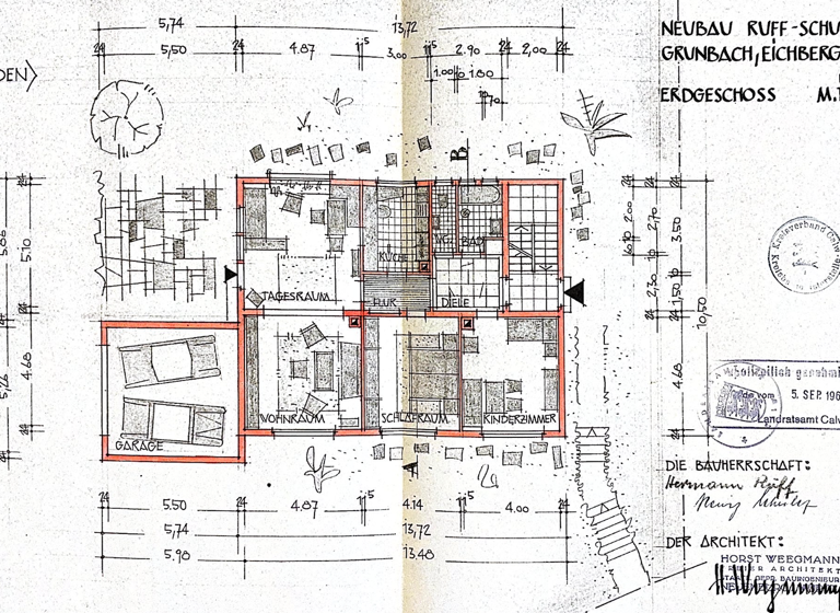 Mehrfamilienhaus zum Kauf 445.000 € 7 Zimmer 212,2 m² 1.456 m² Grundstück Eichbergstraße 50 Grunbach Engelsbrand 75331