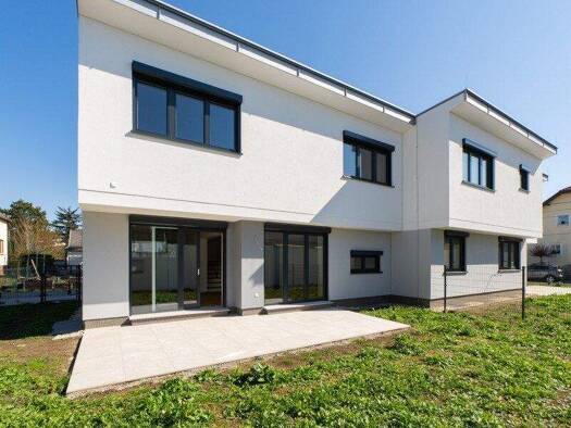 Doppelhaushälfte zur Miete - Erstbezug 2.529 € 4 Zimmer 132,9 m² 278 m² Grundstück Audorfgasse Wien 1210