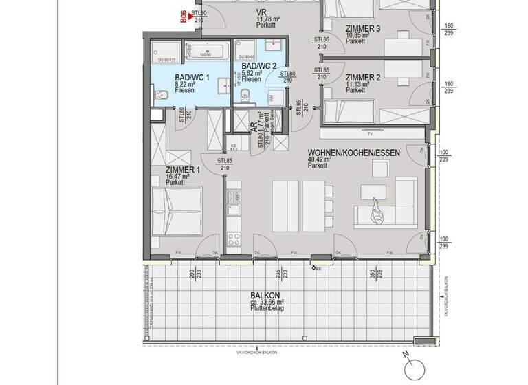 Wohnung zum Kauf 889.000 € 4 Zimmer 106,3 m² Pörtschach am Wörthersee 9210