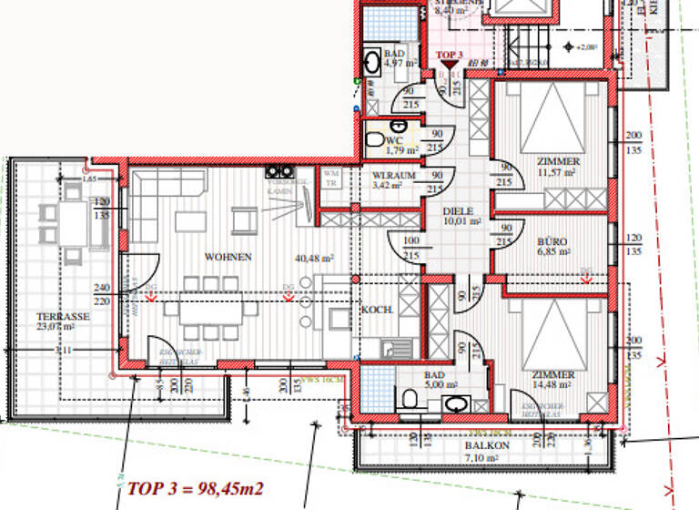 Wohnung zum Kauf - Erstbezug 4 Zimmer 98,5 m² 1. Geschoss Westendorf 6363