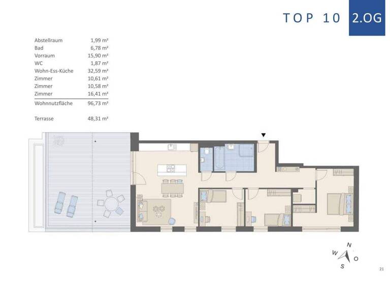 Penthouse zum Kauf provisionsfrei 689.000 € 4 Zimmer 2. Geschoss Jakomini Graz,08.Bez.:Sankt Peter 8042