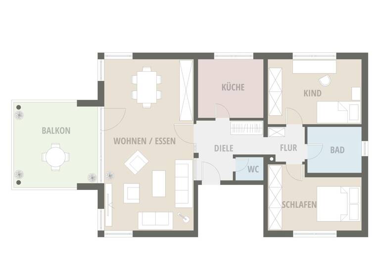 Wohnung zum Kauf 349.000 € 3 Zimmer 97 m² frei ab 01.06.2026 Niederkassel 53859