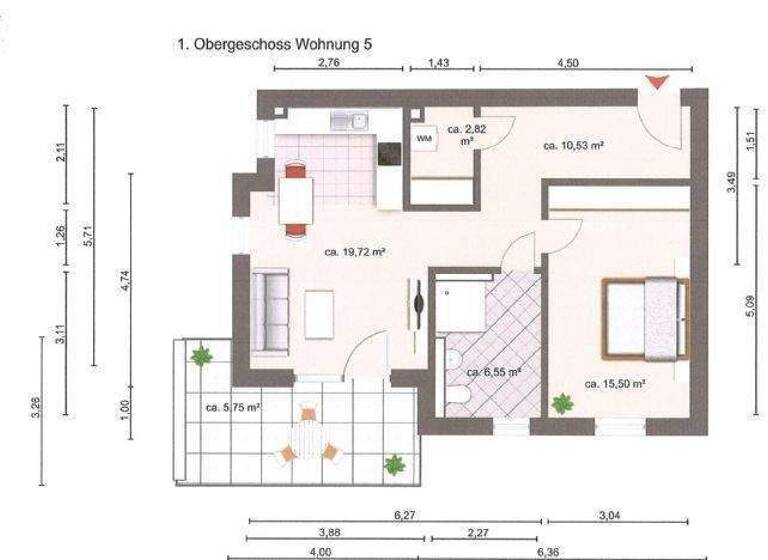 Wohnung zur Miete 790 € 2 Zimmer 61 m² 1. Geschoss Soltau 29614
