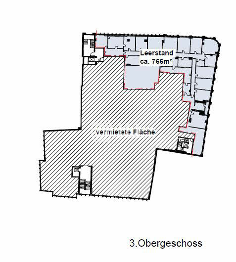 Bürofläche zur Miete 1.328 m²<br/>Bürofläche City - Ost Dortmund 44137