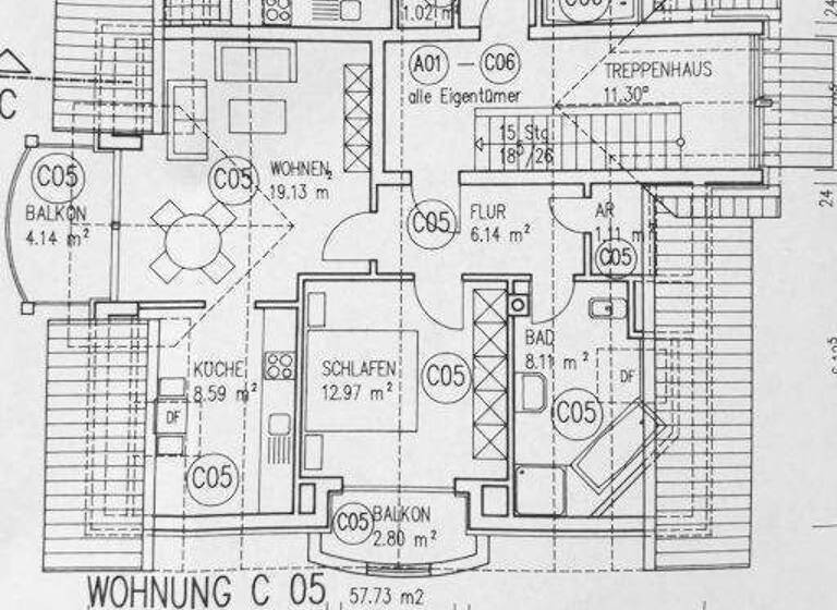 Wohnung zum Kauf 107.000 € 2 Zimmer 57,7 m² Riedweg 3 Heringen 36266