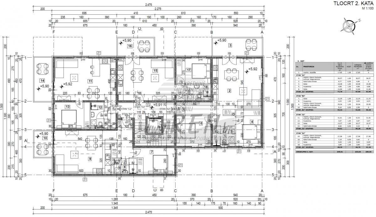 Wohnung zum Kauf 246.145 € 2 Zimmer 73 m²<br/>Wohnfläche 2.<br/>Geschoss Porec center