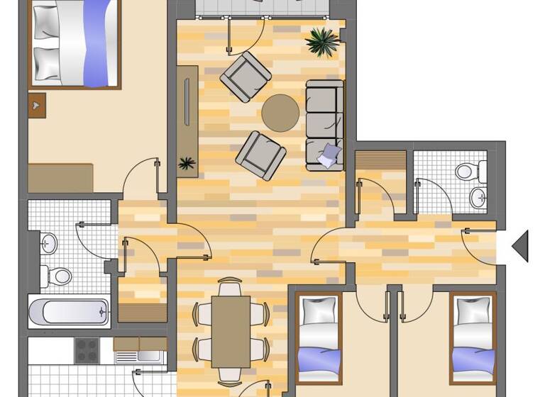 Wohnung zur Miete 859 € 4 Zimmer 83 m² 1. Geschoss frei ab 16.04.2026 Potsdamer Straße 51 Hassels Düsseldorf 40599