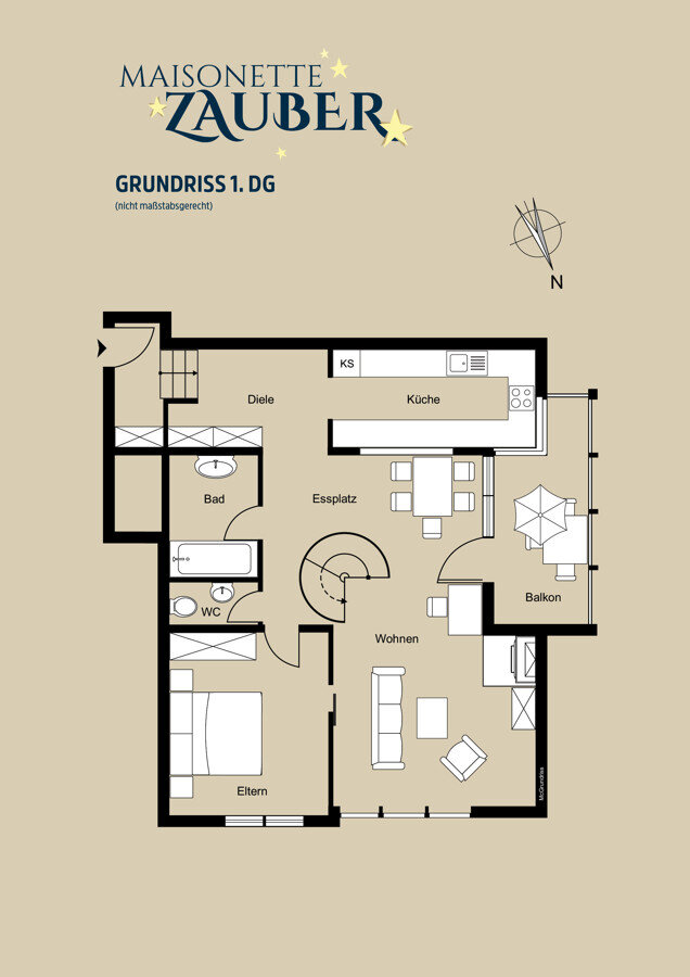 Maisonette zum Kauf 398.000 € 4 Zimmer 96 m²<br/>Wohnfläche Geisingen Freiberg am Neckar 71691