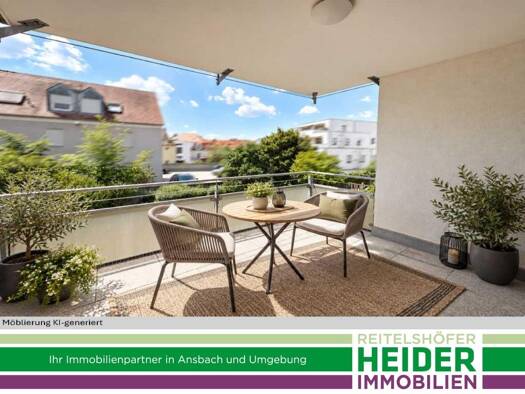 Wohnung zur Miete 1.055 € 4 Zimmer 109 m² Ansbach Ansbach 91522