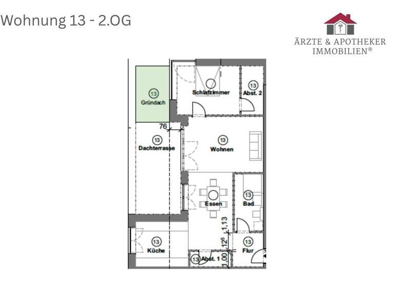 Wohnung zur Miete - Erstbezug 1.190 € 2 Zimmer 91,1 m² Todtglüsingen Tostedt / Bötersheim 21255