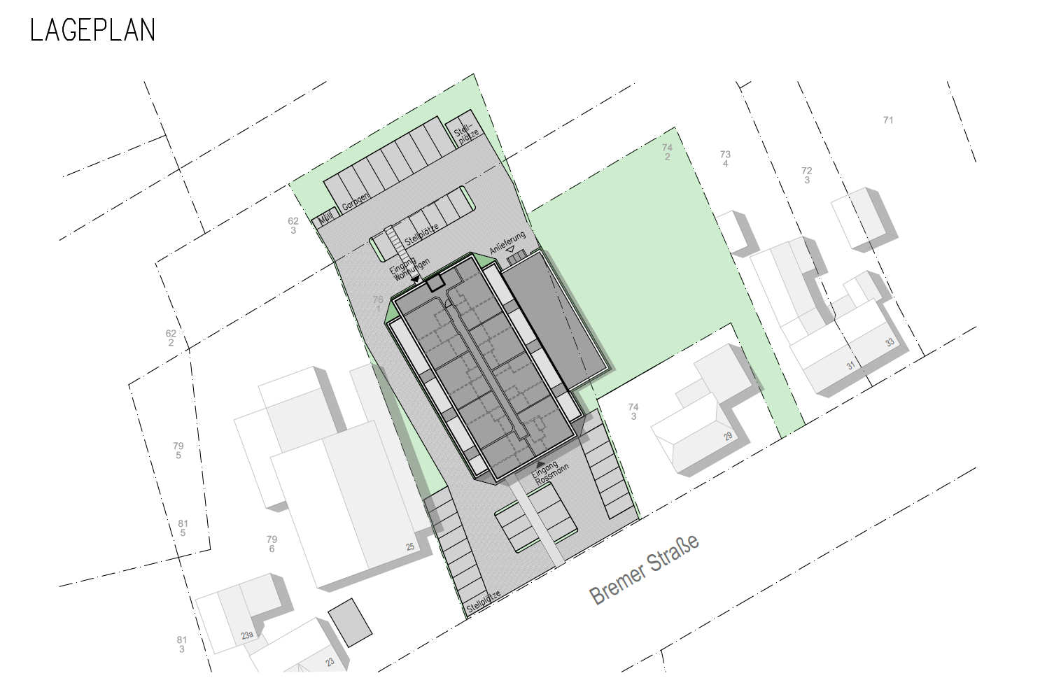 Penthouse zum Kauf provisionsfrei 294.150 € 3 Zimmer 78,2 m²<br/>Wohnfläche 1.<br/>Geschoss Bremerstraße 27 Twistringen Twistringen 27239