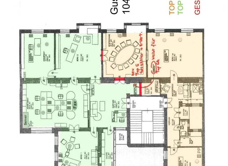 Bürofläche zur Miete 16,50 € 357,2 m² Bürofläche Wien 1040