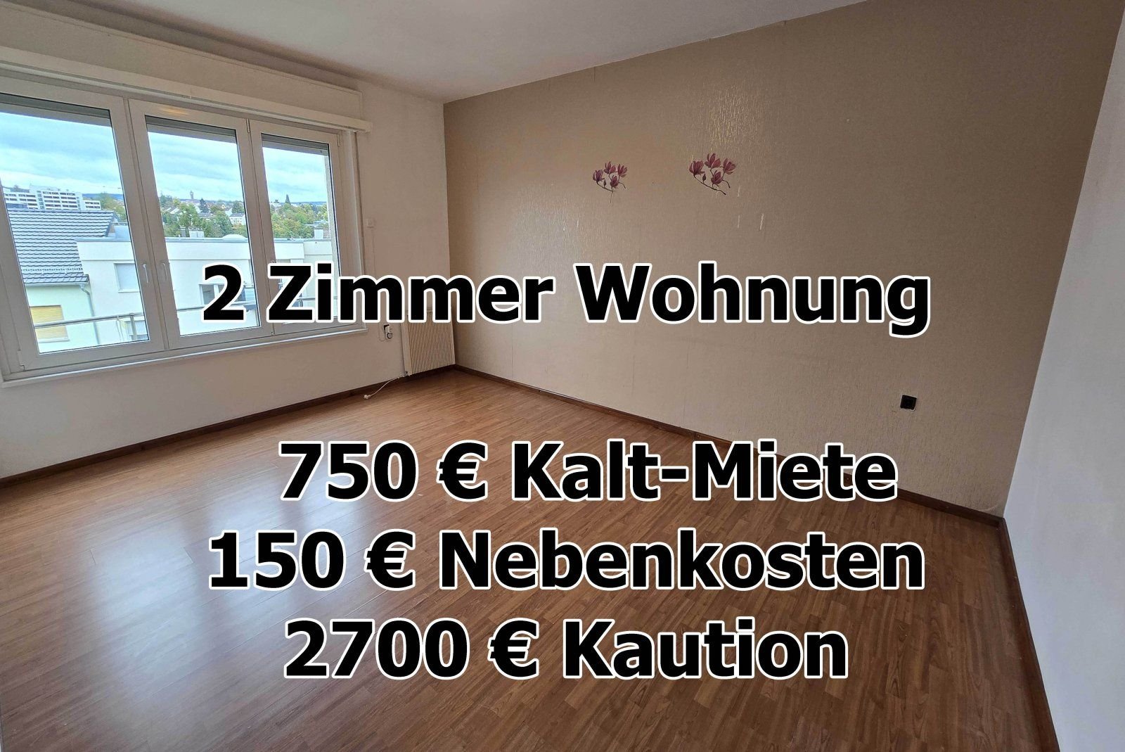 Wohnung zur Miete 750 € 2 Zimmer 65 m²<br/>Wohnfläche 3.<br/>Geschoss Weststadt - Stadtviertel 031 Pforzheim 75172