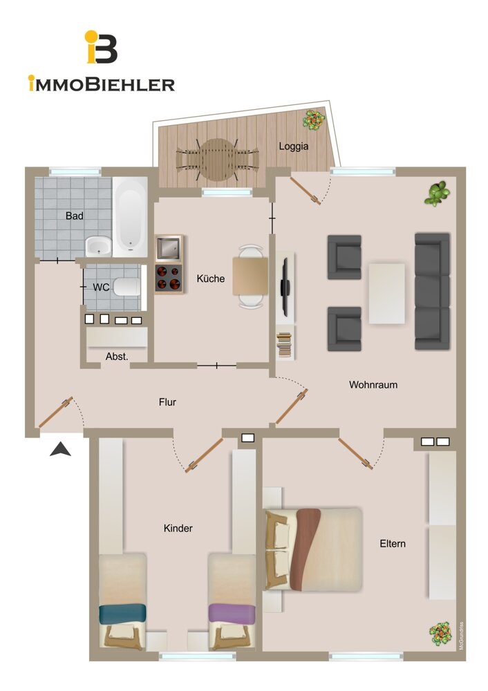 Wohnung zum Kauf 229.000 € 3 Zimmer 68 m²<br/>Wohnfläche Buchheim Köln 51063