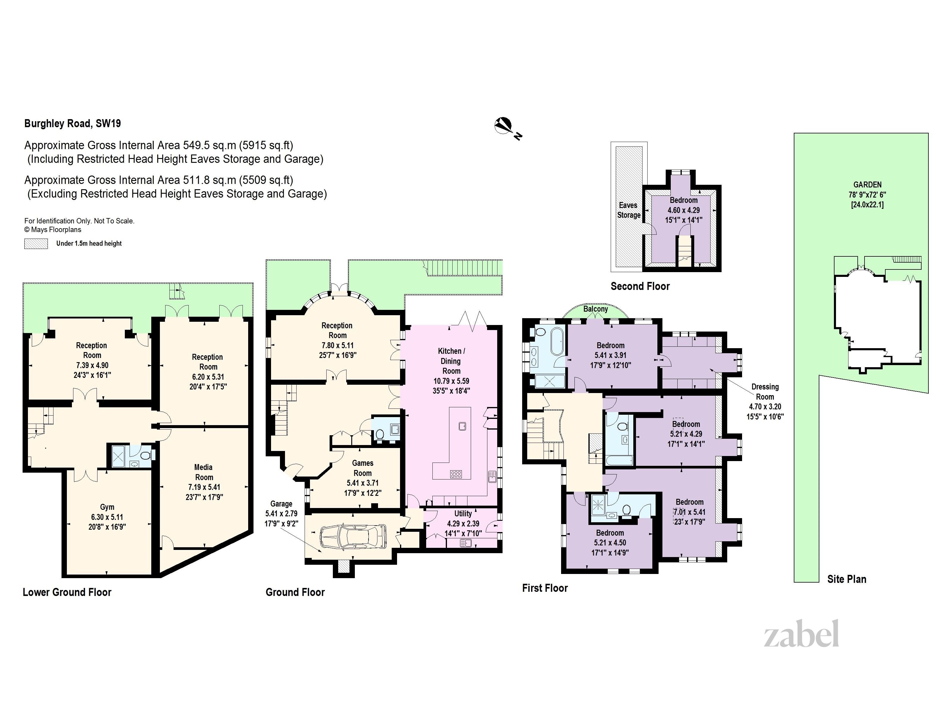 Haus zum Kauf provisionsfrei 5.931.585 € 6 Zimmer 511,8 m²<br/>Wohnfläche London SW19 5HL