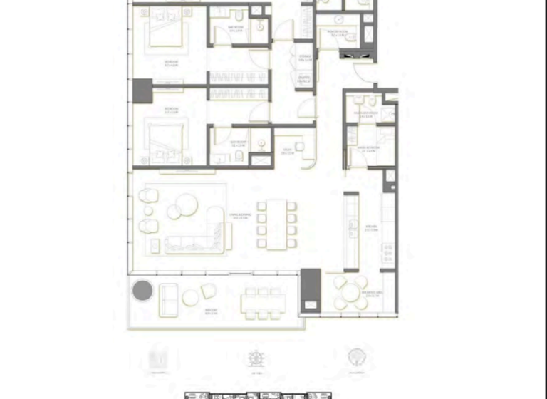 Wohnung zum Kauf 2.451.090 € 5 Zimmer 255,1 m² Dubai