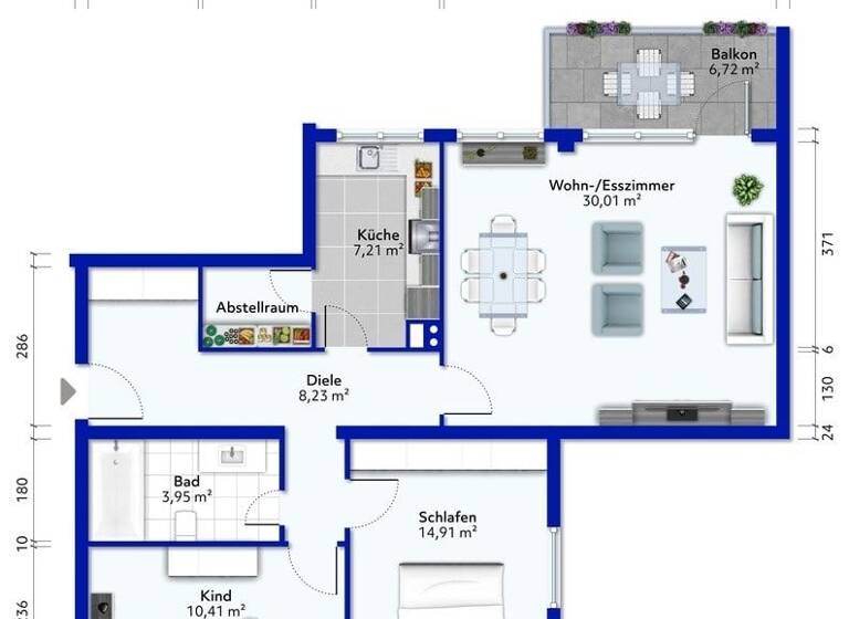 Wohnung zum Kauf 370.000 € 3 Zimmer 85 m² Wedel 22880